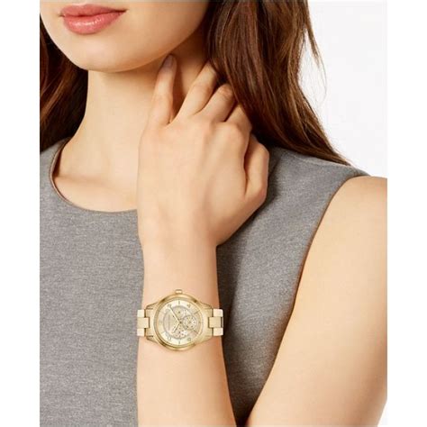 michael kors runway gold-tone watch style mk6588|Runway Gold.